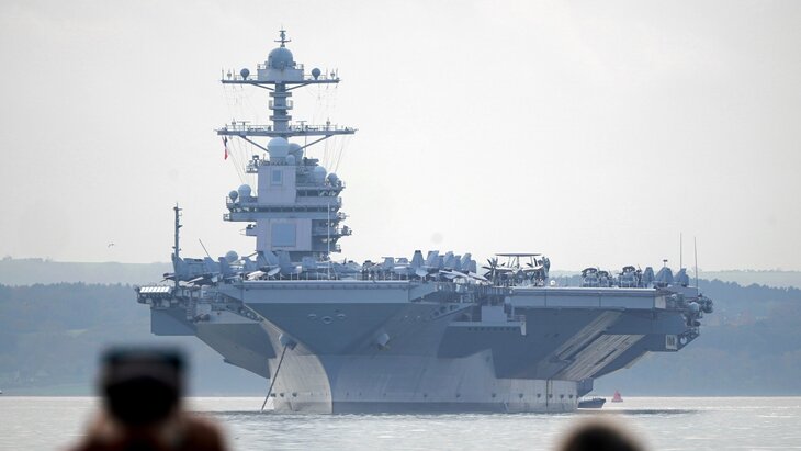 ���� ������� ����������� � ������� ��������� USS Gerald R. Ford