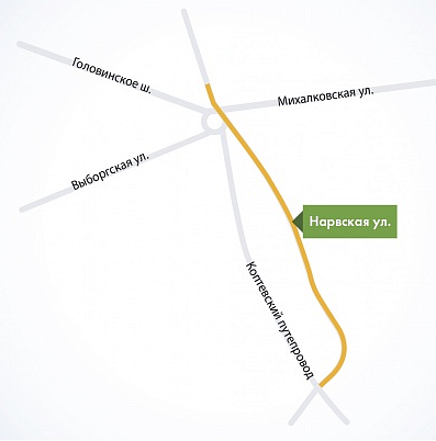 В районе Головинского шоссе и Михалковской улицы движение транспорта ограничено до 10 ноября  