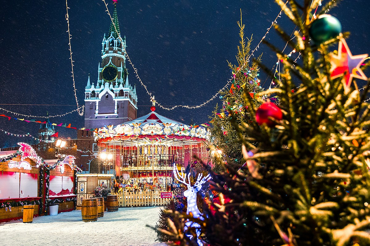 Праздники будут транслировать в центре Москвы с 3 по 8 января