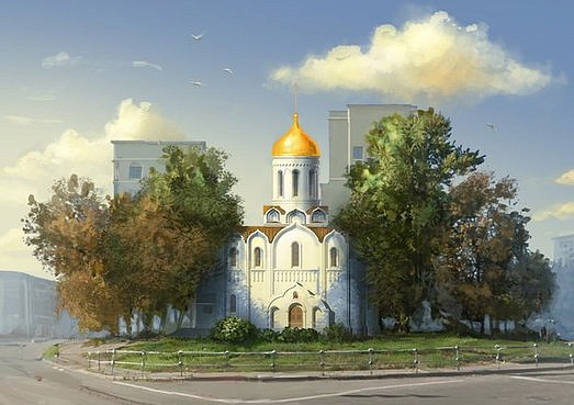 Первая литургия в строящемся в САО храме Преподобного Андрея Рублева пройдет 17 июля