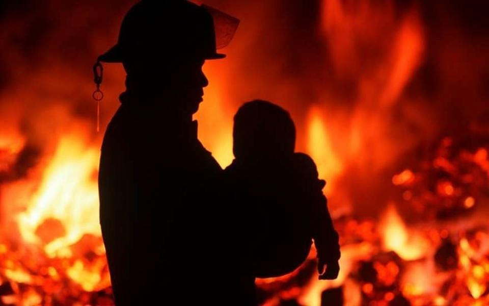 Ребенка спасли из горевшей квартиры на Рогожском Валу