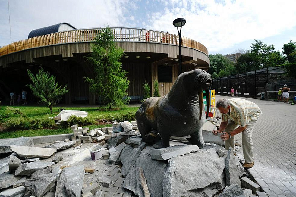 Павильон «Ластоногие» достроили в Московском зоопарке 
