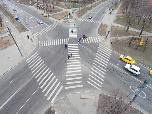В Северном округе появится первый диагональный пешеходный переход
