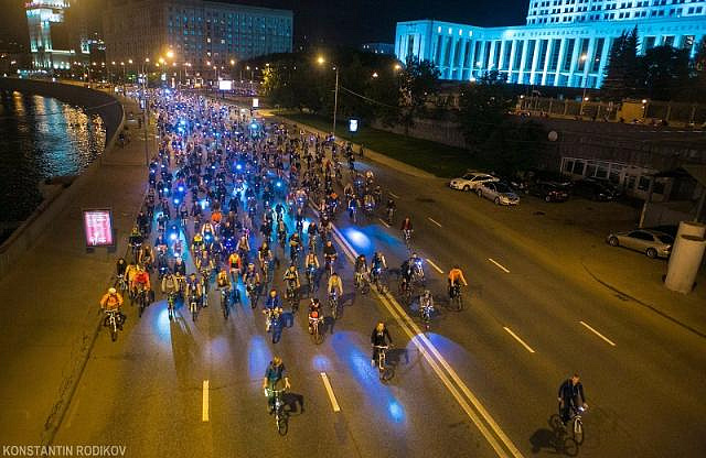 8 июля в Москве пройдет ночной велопарад