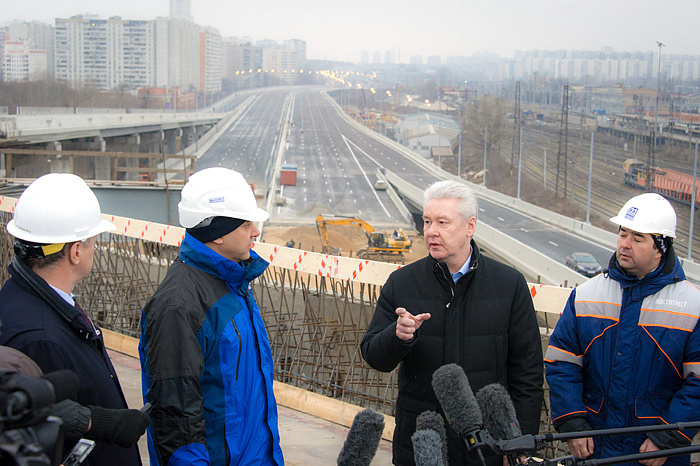 Сергей Собянин рассказал, когда будет открыта трасса от Бусиновской развязки до Фестивальной улицы 